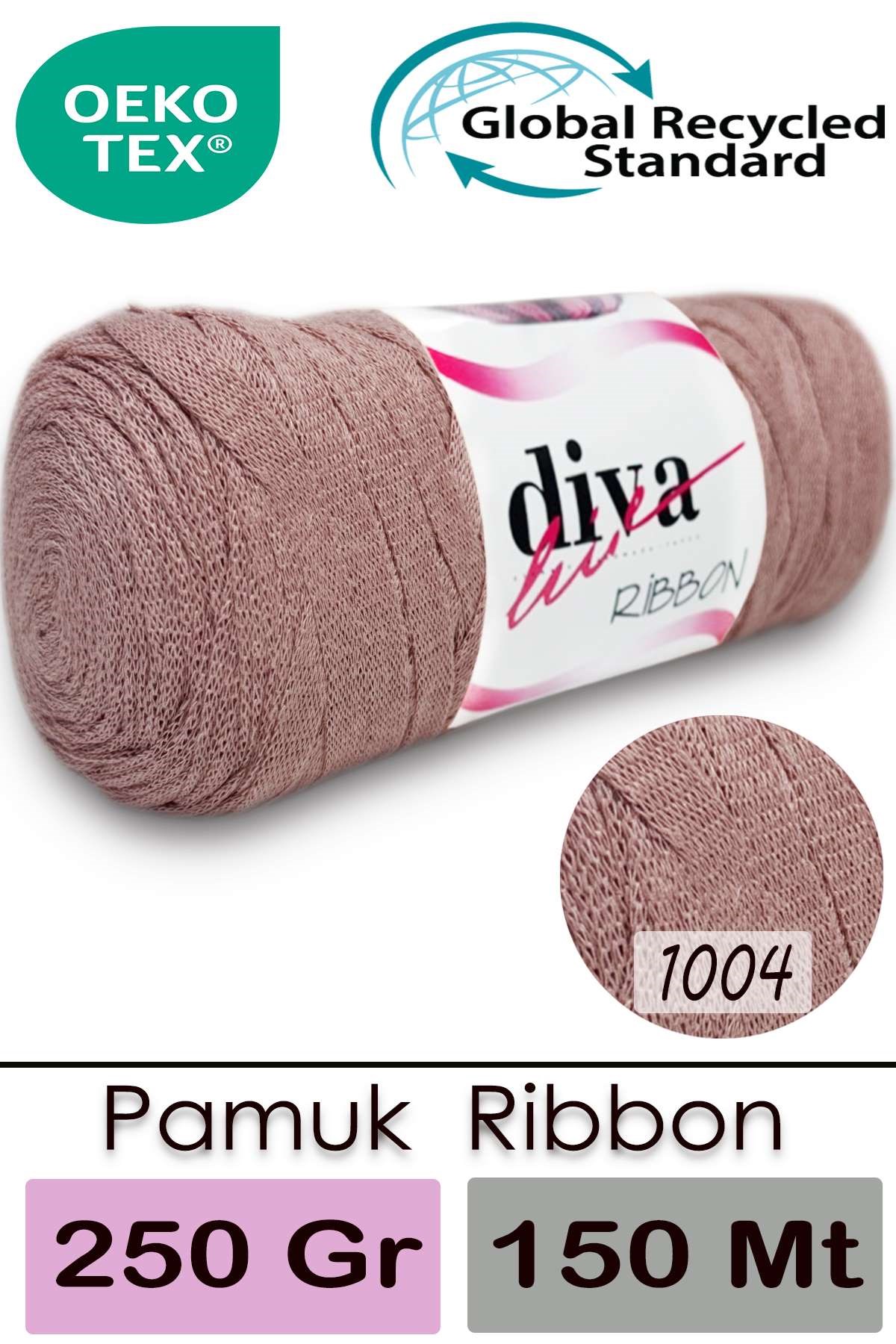 Diva Ribbon 1004 Açık Somon - Görsel 1
