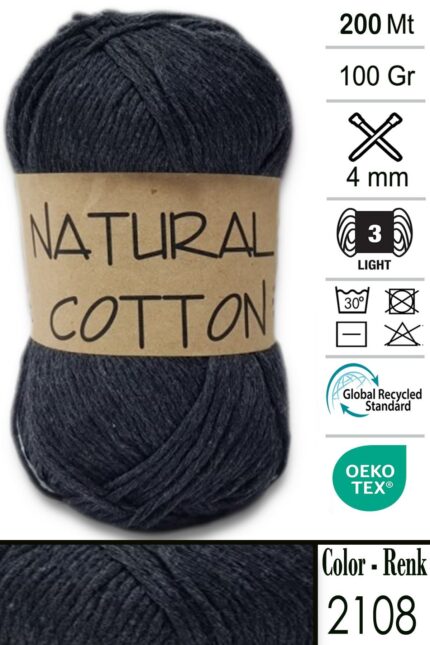 Diva Natural Cotton 2108 Antrasit