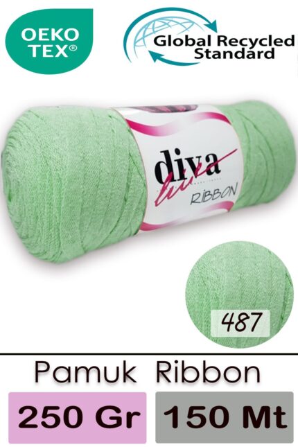 Diva Ribbon 487 Su Yeşili