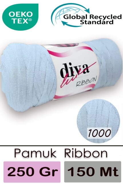 Diva Ribbon 1000 Soft Mavi