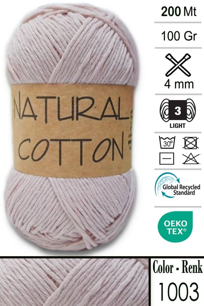 Diva Natural Cotton 1003 Soft Pudra - Görsel 1