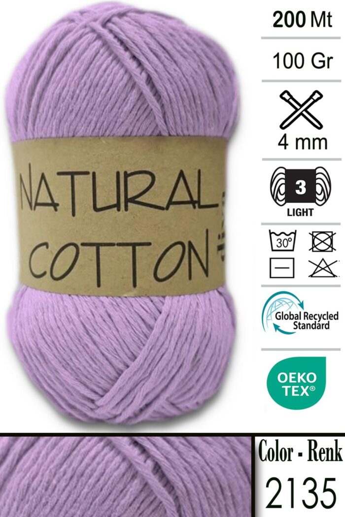 Diva Natural Cotton 2135 Lila - Görsel 1