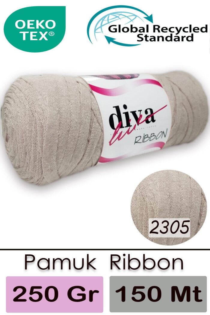 Diva Ribbon 2305 Bej - Görsel 1