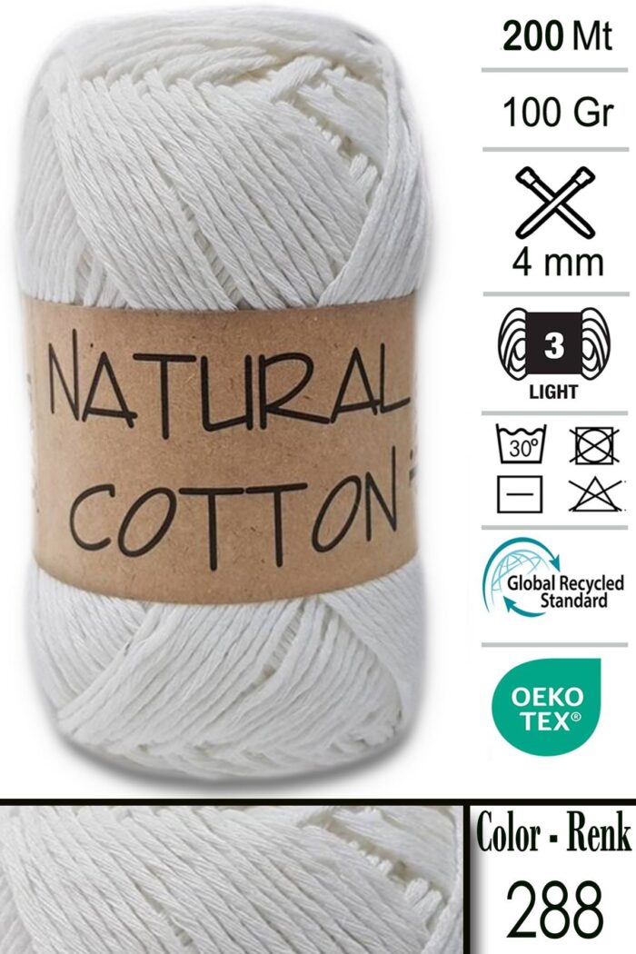 Diva Natural Cotton 288 Kemik - Görsel 1