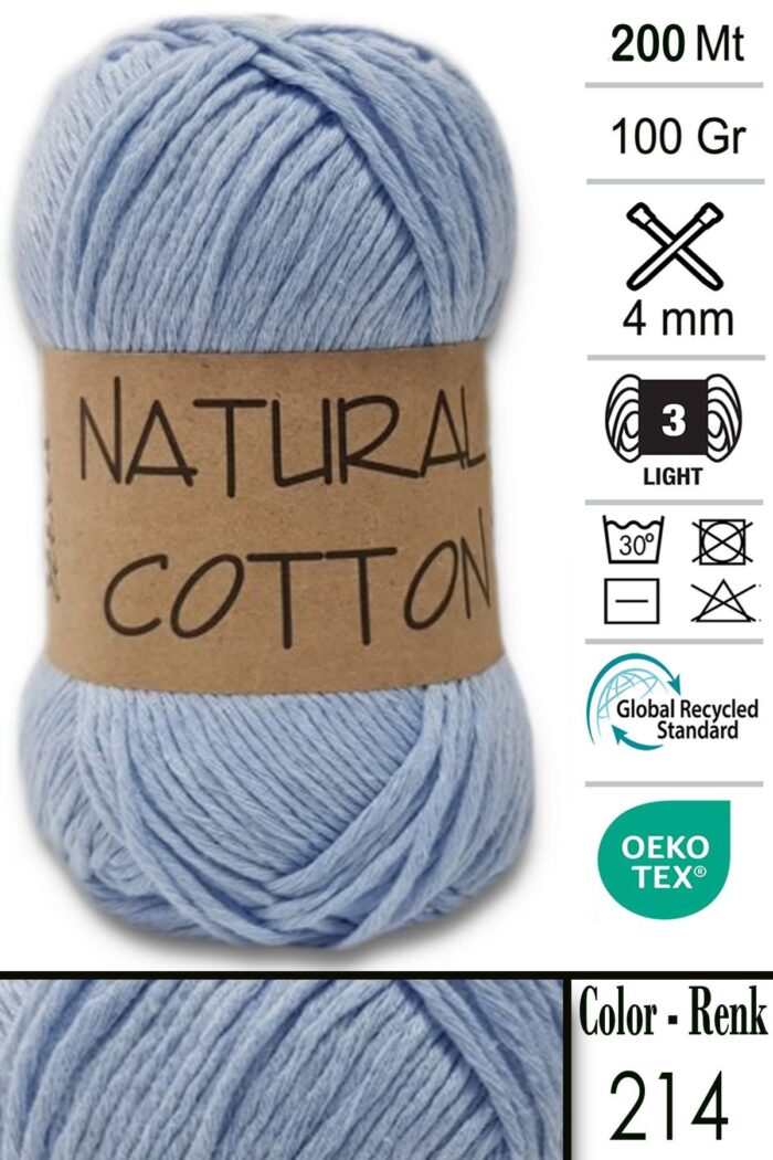 Diva Natural Cotton 214 Bebe Mavi - Görsel 1