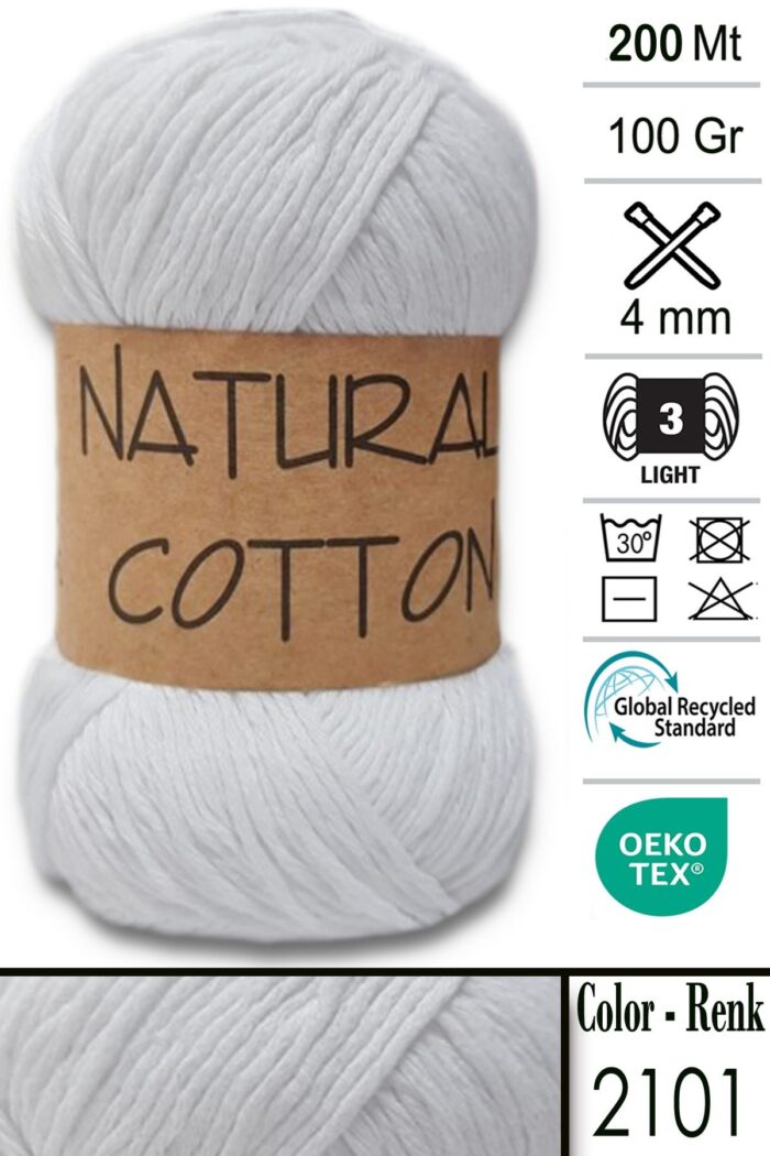 Diva Natural Cotton 2101 Beyaz - Görsel 1