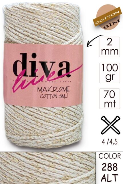 Diva Makrome Cotton Simli 288 ALT