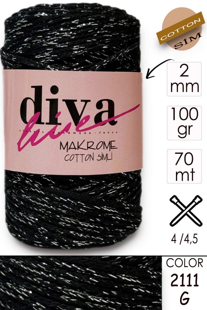 Diva Makrome Cotton Simli 2111G - Görsel 1