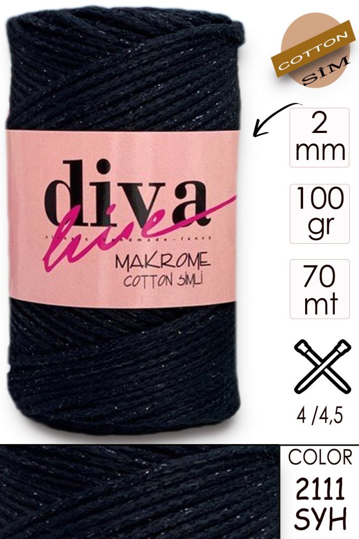 Diva Makrome Cotton Simli 2111 SYH - Görsel 1