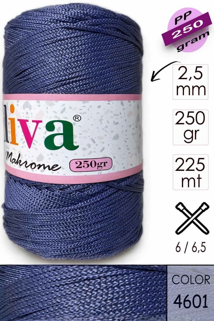 Polip Makrome 250 GR 4601 Kot Mavi - Görsel 1