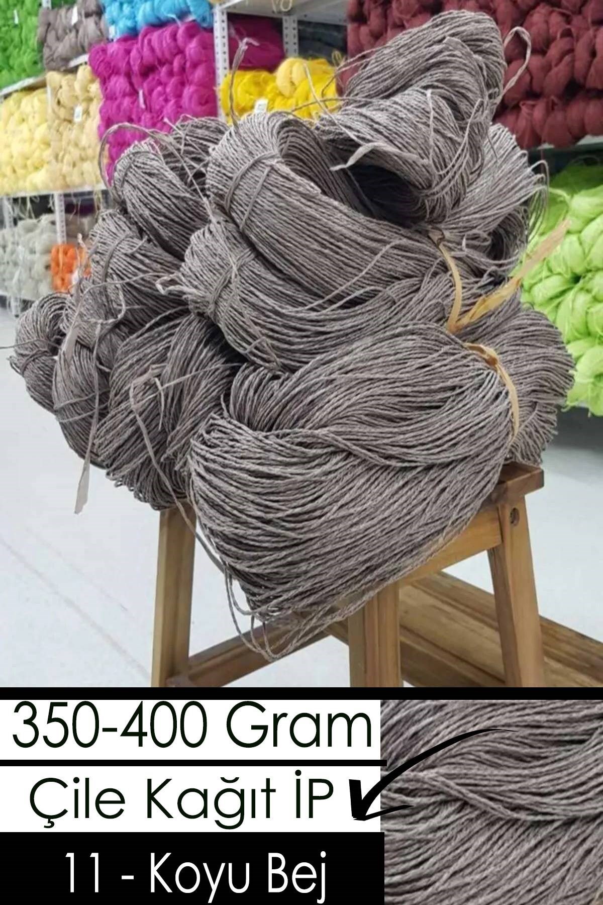 350-400 Gram Kağıt İplik - 11 - Koyu Bej - Görsel 1
