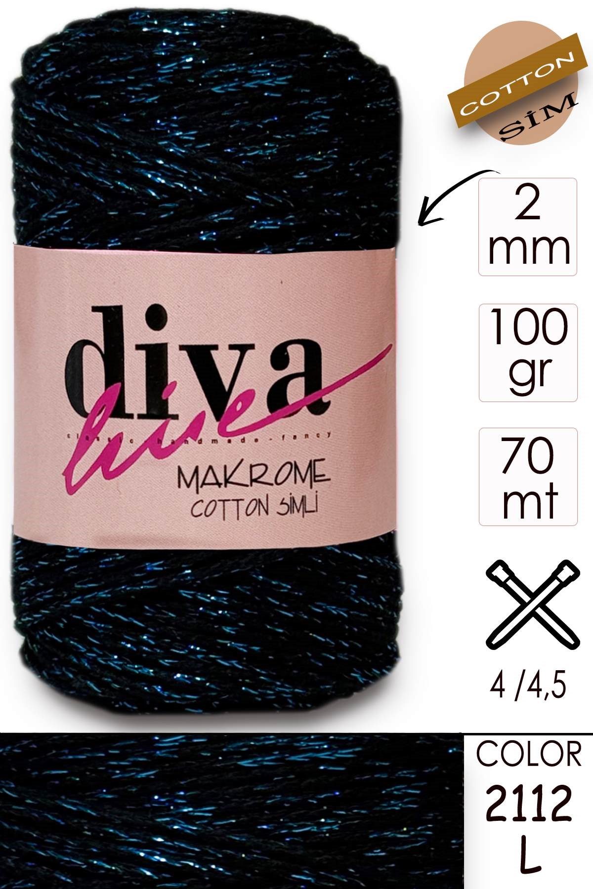 Diva Makrome Cotton Simli 2112L - Görsel 1