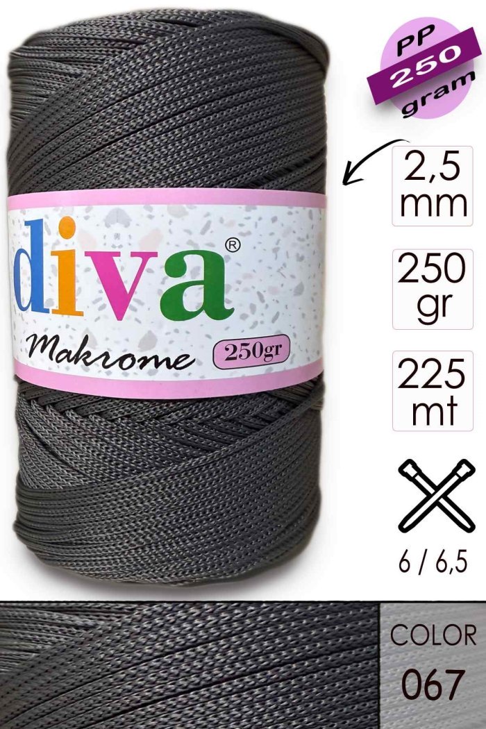 Polip Makrome 250 GR 67 Füme - Görsel 1