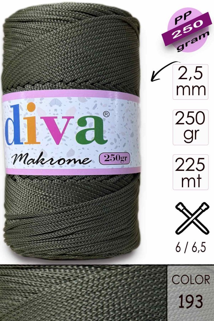 Polip Makrome 250 GR 193 Haki - Görsel 1