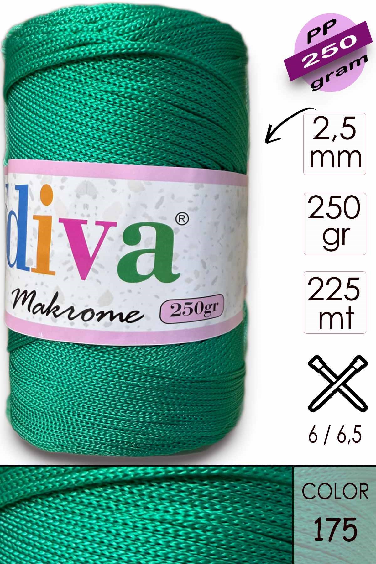 Polip Makrome 250 GR 175 Zümrüt Yeşil - Görsel 1