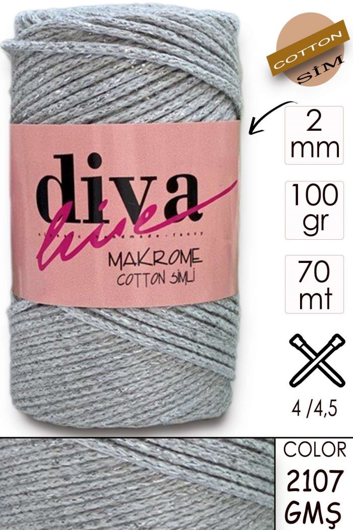 Diva Makrome Cotton Simli 2107 GMŞ - Görsel 1