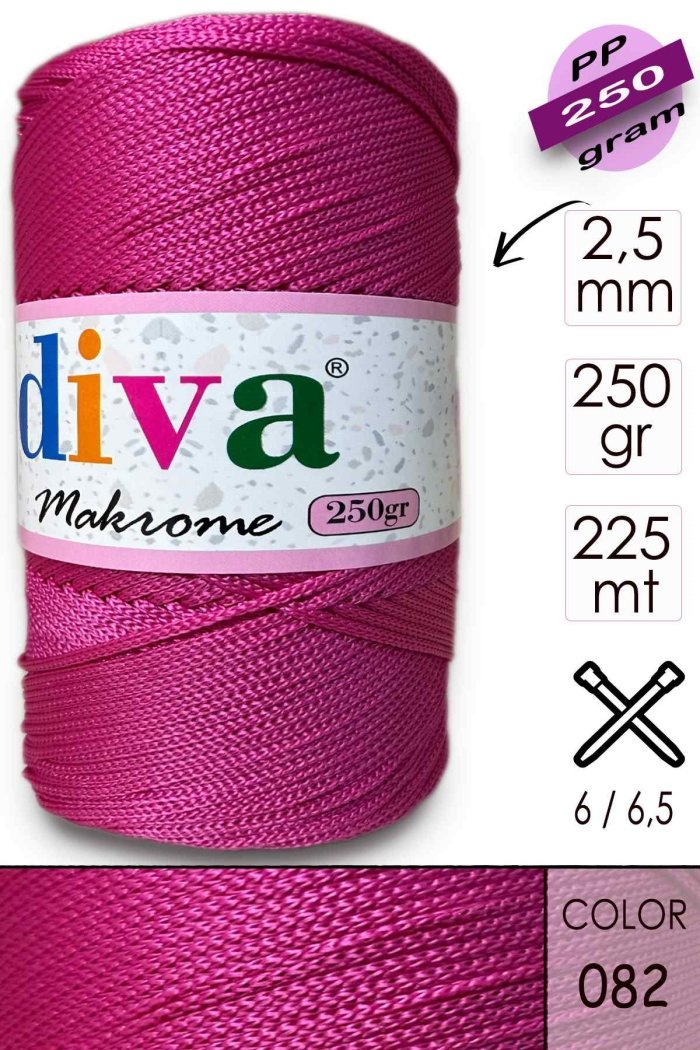 Polip Makrome 250 GR 82 Fuşya - Görsel 1