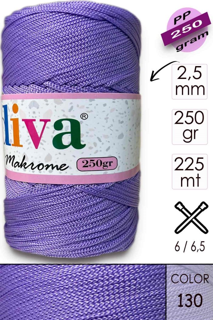 Polip Makrome 250 GR 130 Lila - Görsel 1