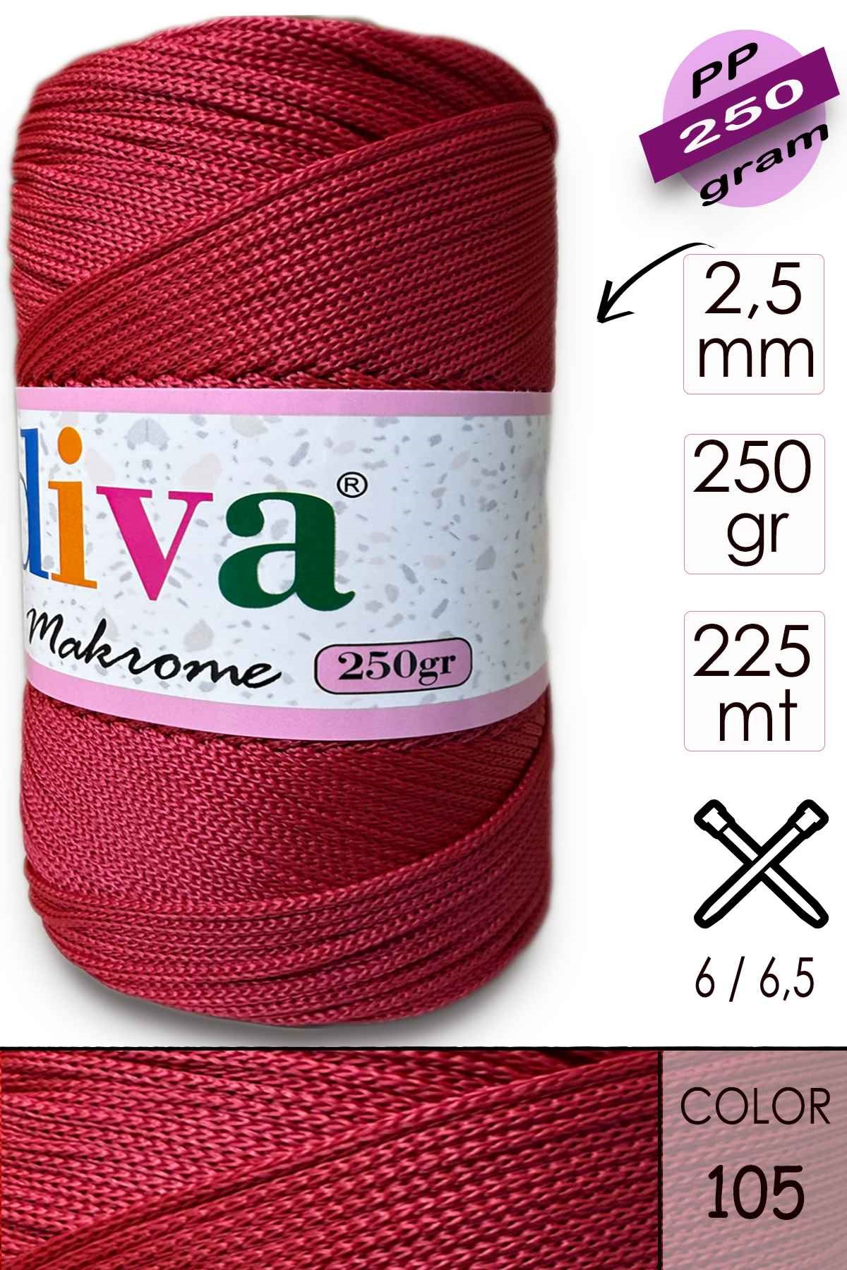 Polip Makrome 250 GR 105 Kan Kırmızı - Görsel 1