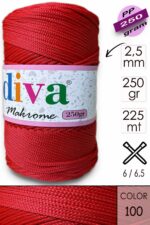 Polip Makrome 250 GR 100 Canlı Kırmızı