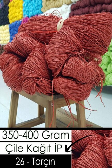 350-400 Gram Kağıt İplik - 26 - Tarçın