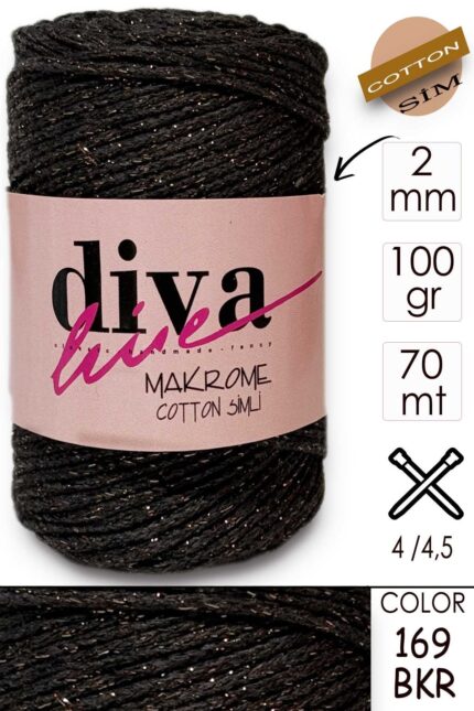 Diva Makrome Cotton Simli 169 BKR
