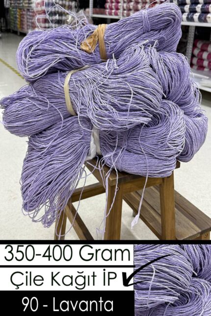 350-400 Gram Kağıt İplik - 90 - Lavanta