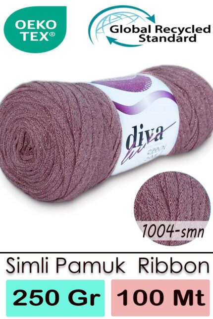 Diva Ribbon Simli 1004SMN Açık Somon
