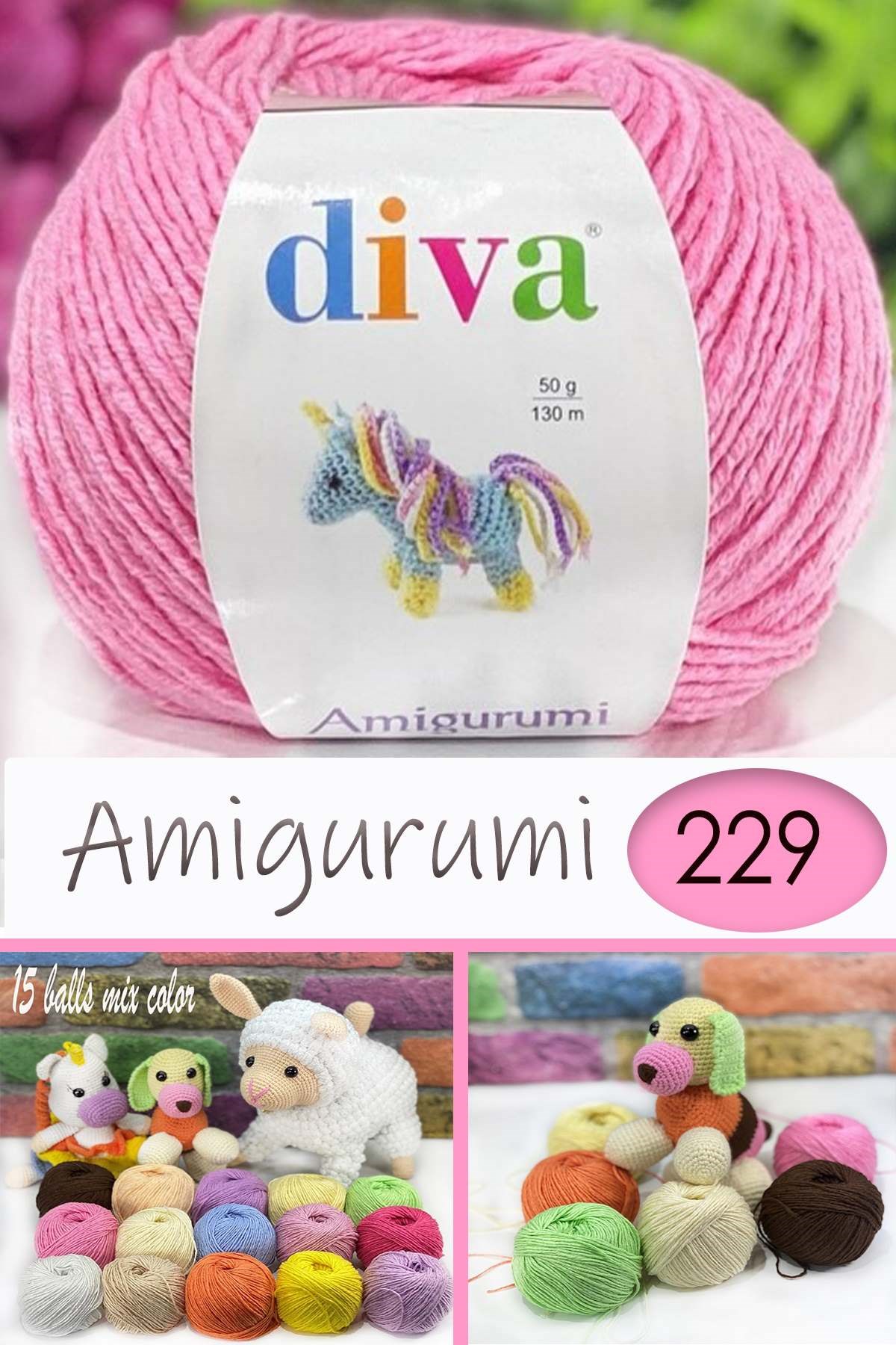 Divagurumi 229 Pembe - Görsel 1