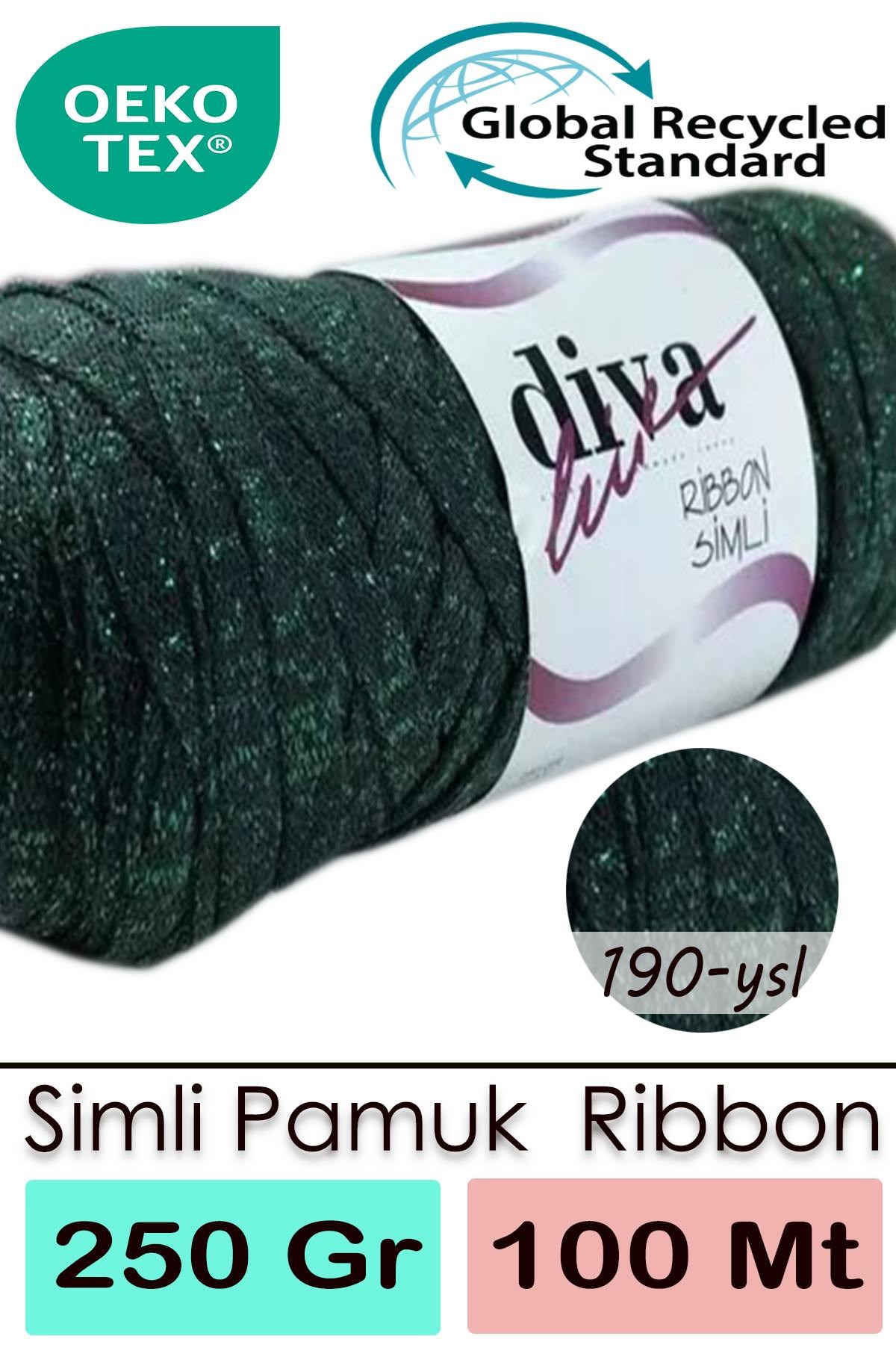Diva Ribbon Simli 190YSL Yeşil - Görsel 1
