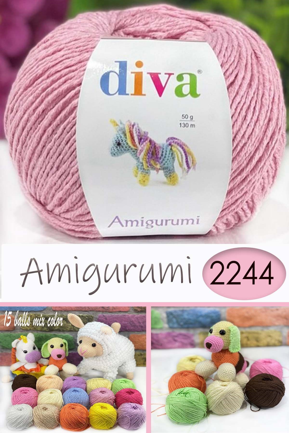 Divagurumi 2130 Açık Pembe - Görsel 1