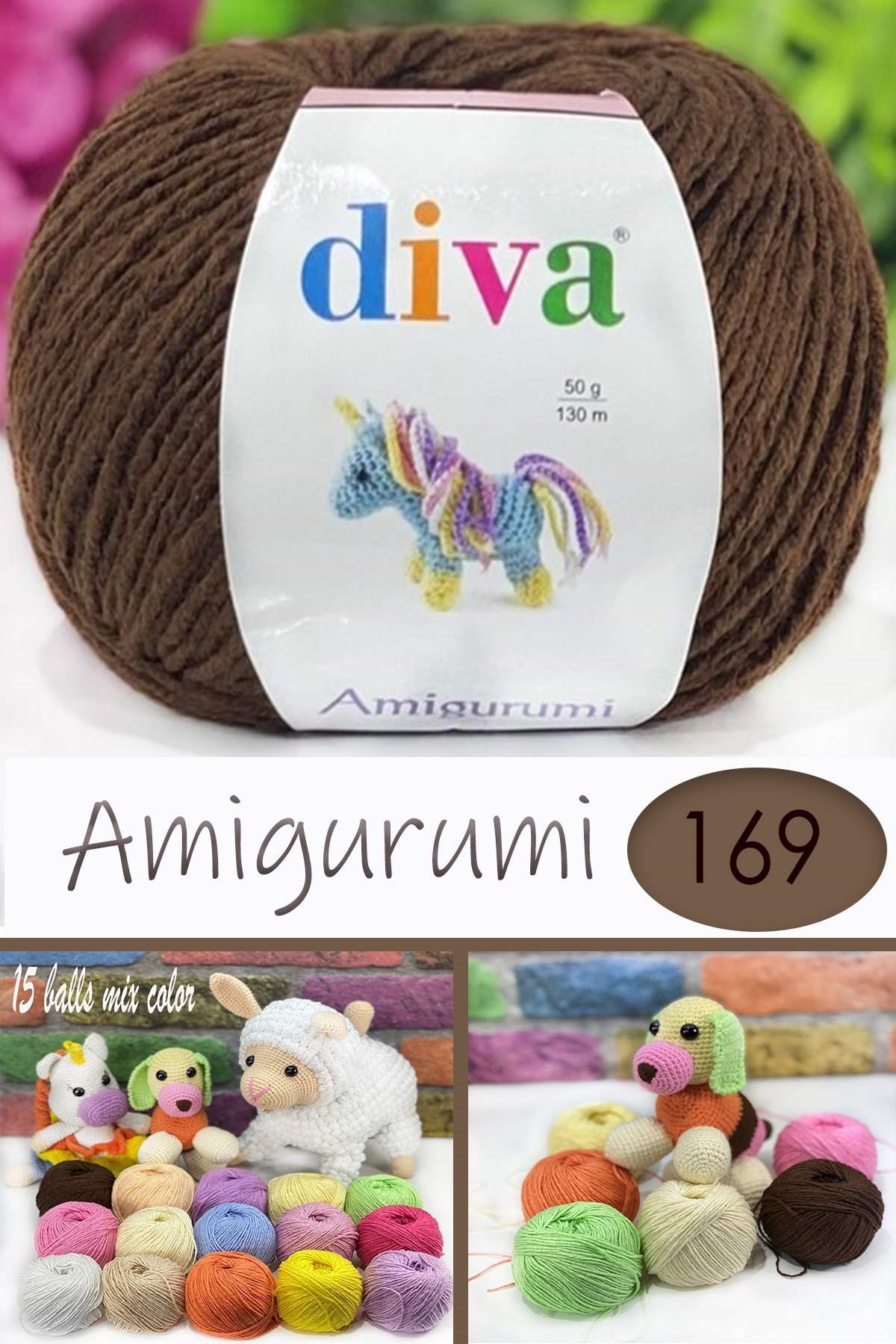 Divagurumi 169 Kahve - Görsel 1