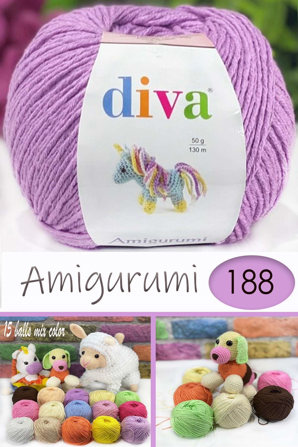 Divagurumi 188 Mor - Görsel 1