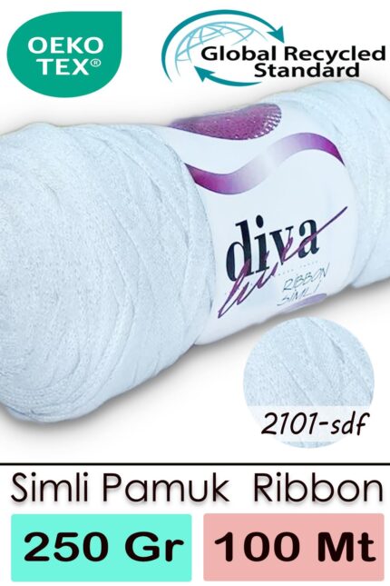 Diva Ribbon Simli 2101SDF Beyaz