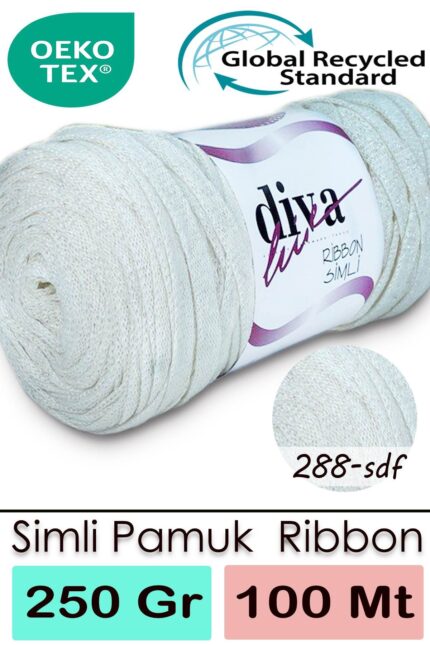 Diva Ribbon Simli 288SDF Ekru