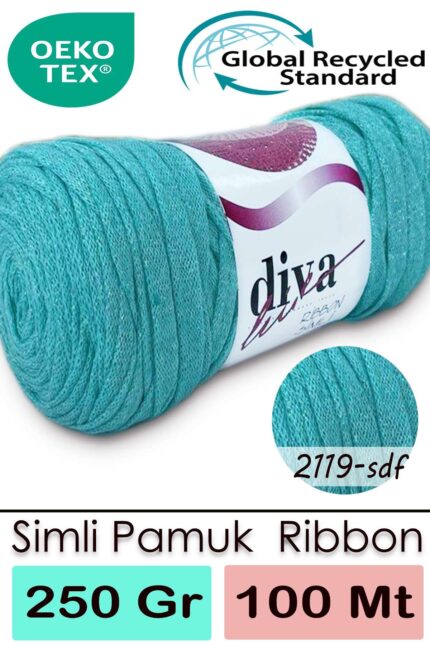 Diva Ribbon Simli 2119SDF Mint
