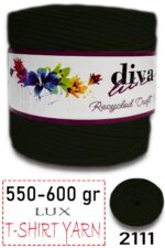 550-600 Gram Lüks Penye Kumaş İplik - T Shirt Yarn - Fabric 2111 Siyah