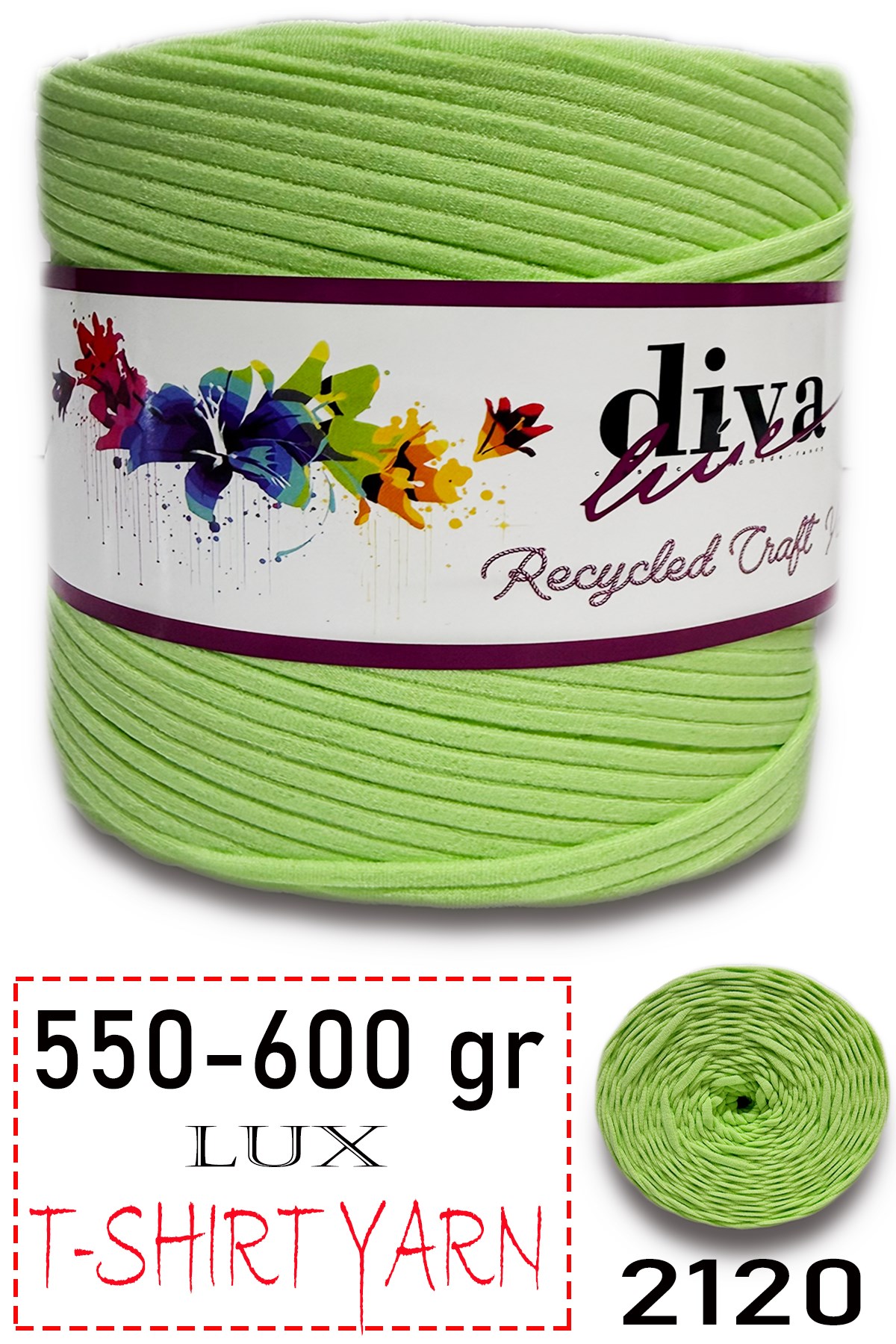 550-600 Gram Lüks Penye Kumaş İplik - T Shirt Yarn - Fabric 2120 Fıstık Yeşil - Görsel 1