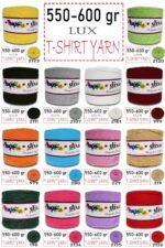 550-600 Gram Lüks Penye Kumaş İplik - T Shirt Yarn - Fabric 2101 Beyaz - Görsel 2