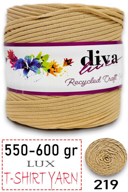 550-600 Gram Lüks Penye Kumaş İplik - T Shirt Yarn - Fabric 219 Nohut