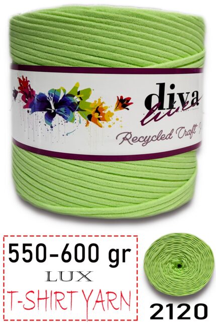 550-600 Gram Lüks Penye Kumaş İplik - T Shirt Yarn - Fabric 2120 Fıstık Yeşil