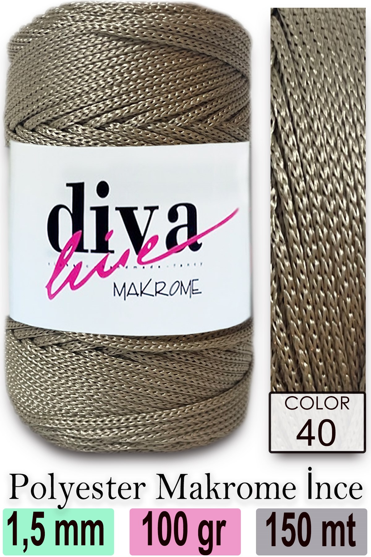 Diva Makrome İpi 40 - Görsel 1